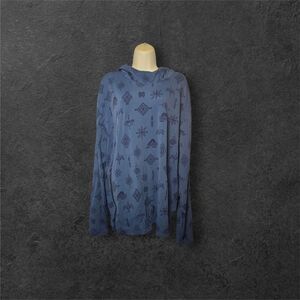 Greyson Cokato Hoodie Woven Spirits Print Midweight Performance Pullover Men XXL